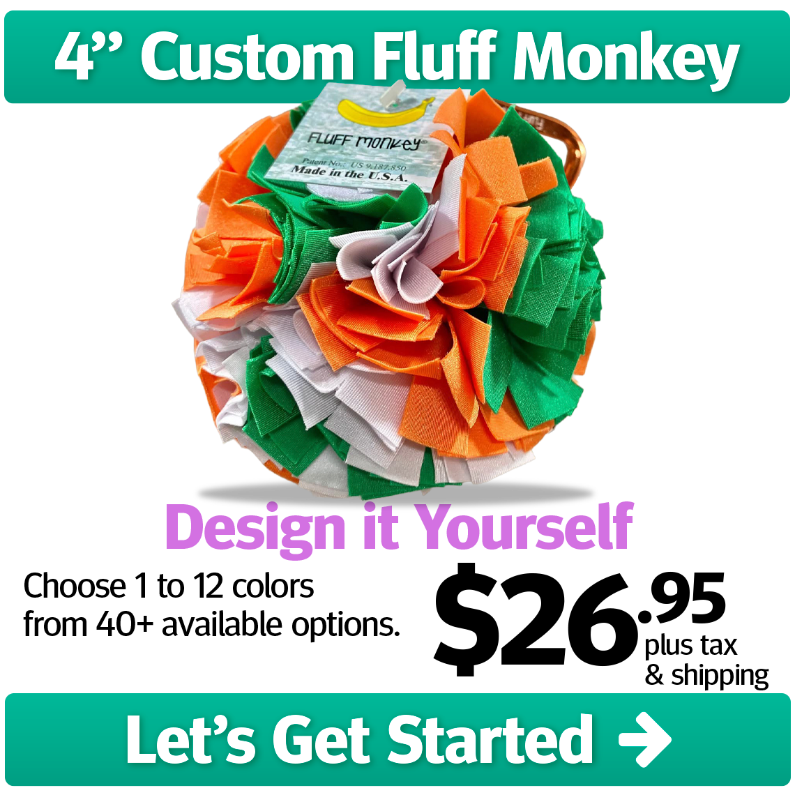 4-inch Custom Fluff Monkey